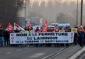 Акция протестов работников завода Vallourec, который изготавливает стальные трубы