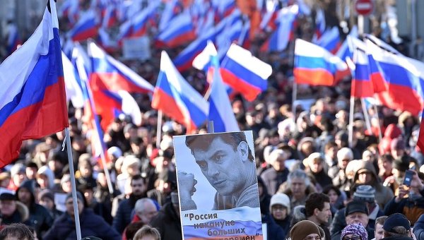 Марш памяти Бориса Немцова в Москве. Архивное фото