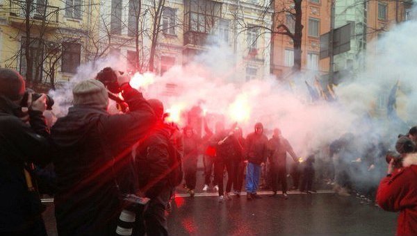 Протест Азова под стенами СИЗО СБУ