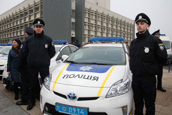 Присяга патрульной полиции в Черкассах