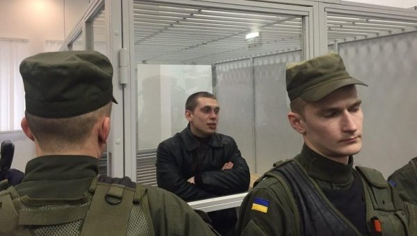 Сергей Олейник на заседании апелляционного суда Киева