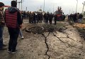 На месте взрыва заминированного автомобиля в городе Нусайбин в Турции