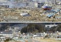 Япония до и после цунами