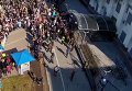 Акция под посольством РФ в Киеве. Съемка с воздуха. Видео