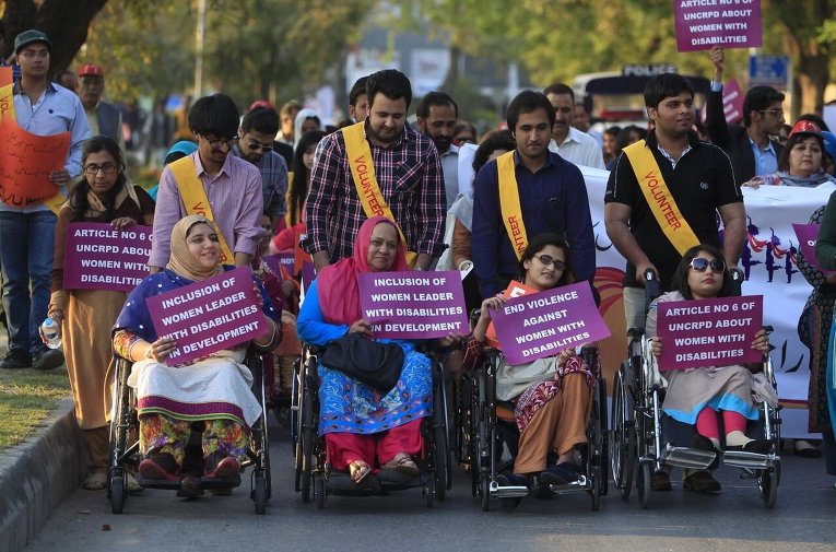 Митинг по случаю Международного женского дня в Исламабаде, Пакистан