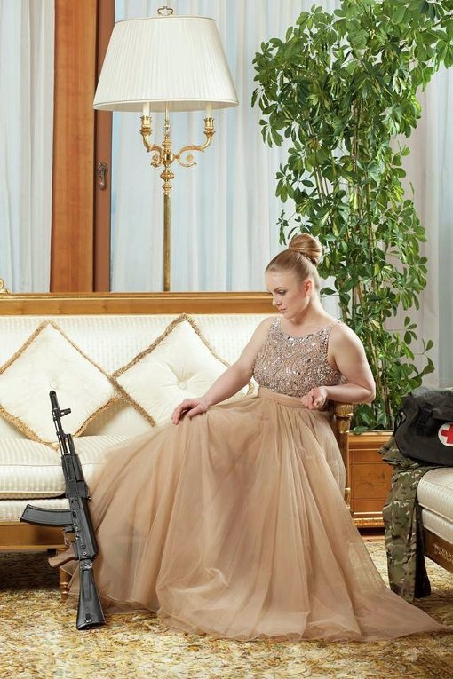 Украинские женщины-воины снялись в роскошной фотосессии