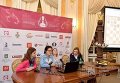 Китаянка Хоу Ифань и украинка Мария Музычук на ЧМ по шахматам во Львове