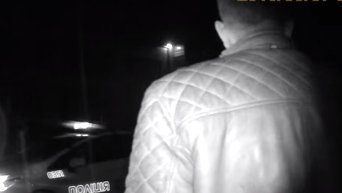 Полиция обнародовала кадры задержания нетрезвого водителя во Львове. Видео