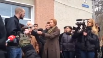 Жители Яготина под Киевом выступили против беженцев из Сирии. Видео