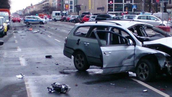 В Берлине взорвался автомобиль