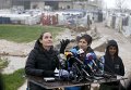 Аджелина Джоли в лагере сирийских беженцев в Ливане