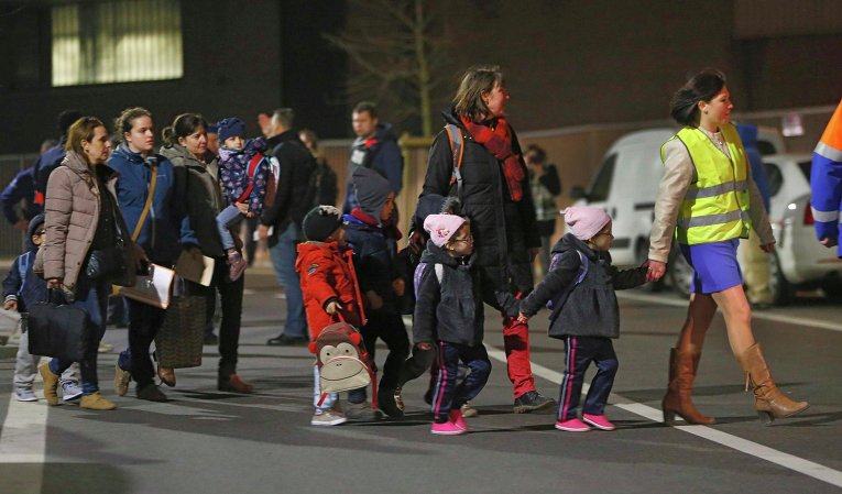 Эвакуация граждан в ходе спецоперации в Брюсселе