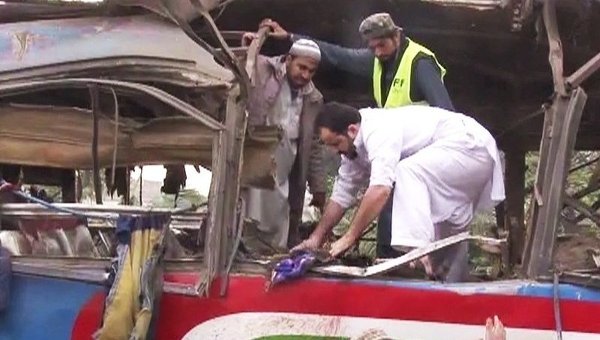 Взрыв автобуса в Пакистане