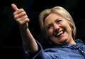 Кандидат в президенты США Хиллари Клинтон на ее предвыборном митинге в Уэст-Палм-Бич