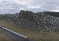 Главная мусорная свалка Киева с высоты птичьего полета