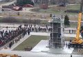 В Запорожье демонтировали памятник Ленину