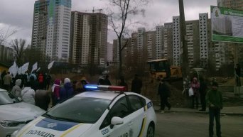 Драка на стройке в Киеве