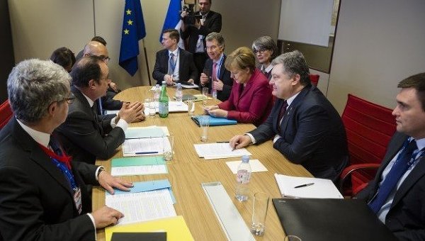 Встреча Олланда, Меркель и Порошенко