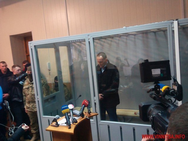 Антон Шевцов на заседании Винницкого городского суда