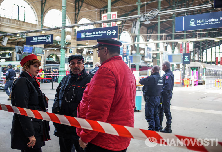 Усиление мер безопасности на Северном вокзале в Париже