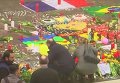 Траур в Брюсселе после терактов. Видео