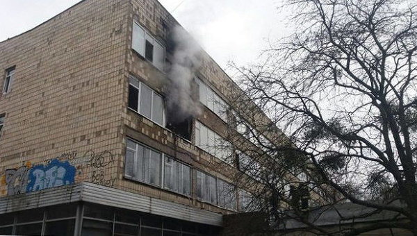 В Киеве произошел пожар в школе