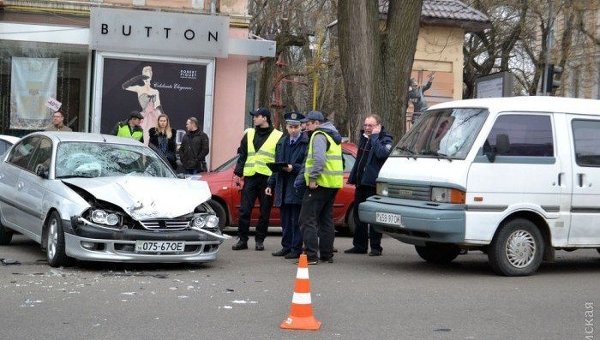 В Одессе столкнулись 7 автомобилей