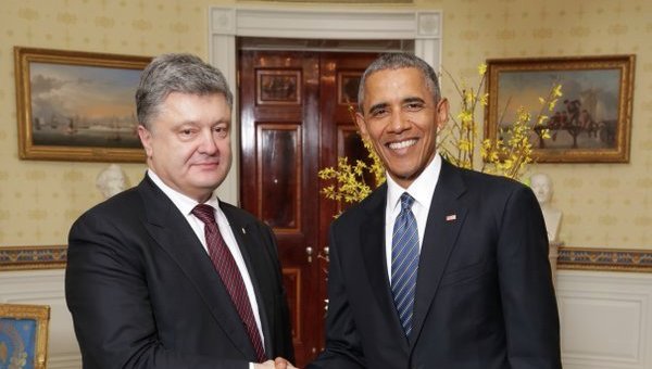 Петр Порошенко и Барак Обама. Архивное фото