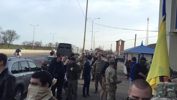 Блокирование трассы в Одессе