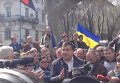 Саакашвили: хапуги захватили власть в Украине мы должны дать отпор. Видео