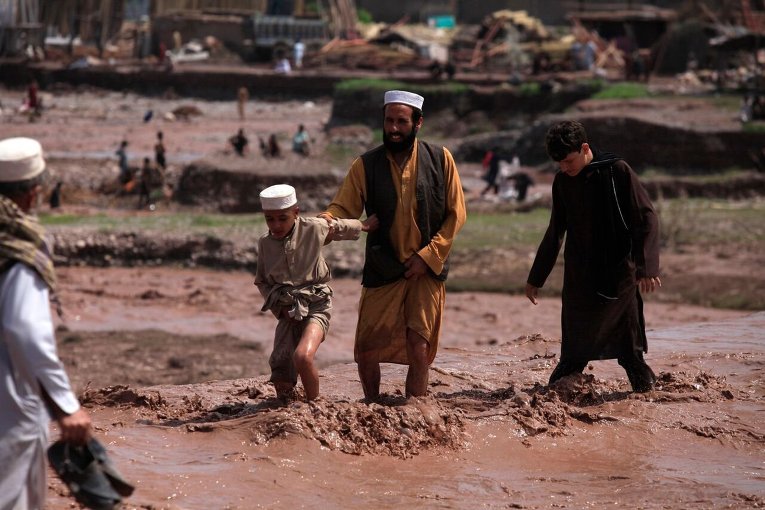 Мощное наводнение затопило северо-запад Пакистана