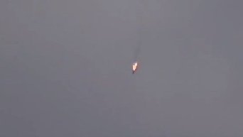 В Сирии сбили военный самолет. Видео