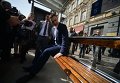 Виталий Кличко на презентации смарт-остановки в Киеве