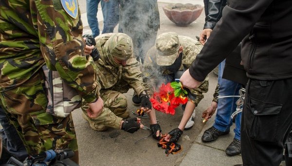 Столкновения в Одессе из-за георгиевской ленточки