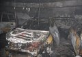 В Киеве в двухярусном паркинге сгорели 4 автомобиля