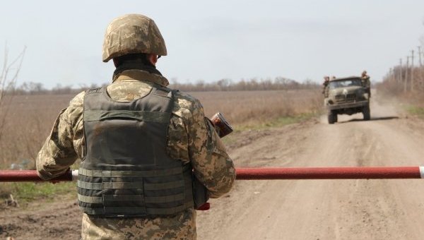 Позиции ВСУ возле Донецкого аэропорта