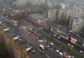 Пробки на проспекте Победы в Киеве