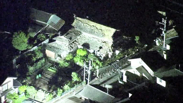 Мощное землетрясение в Японии