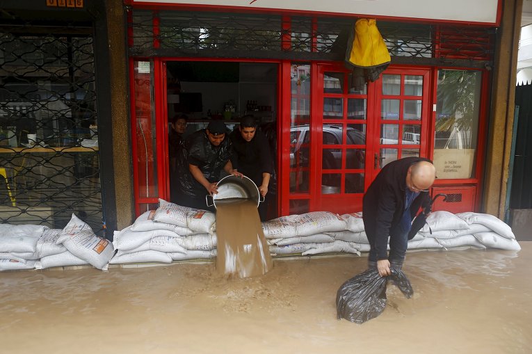 Последствия масштабного наводнения в Чили