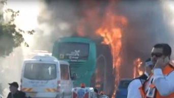 Взрыв автобуса в Иерусалиме, 21 человек получил ранения. Видео