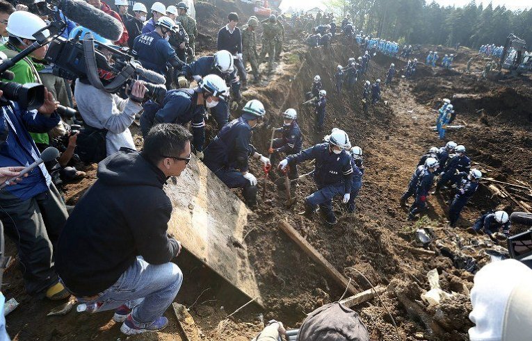 Последствия масштабного землетрясения в Японии