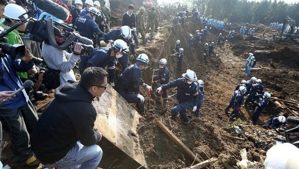 Последствия масштабного землетрясения в Японии