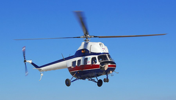 Модернизированный ПАО Мотор Сич вертолет Ми-2. Архивное фото