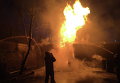 Под Харьковом ликвидировали пожар емкостей с бензином