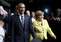 Президент США Барак Обама и канцлер Германии Ангела Меркель в ФРГ