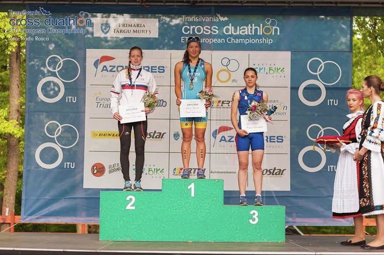 Впервые в карьере известная львовская триатлонистка София Прийма (Sofiya Pryyma) стала победителем этапа кубка Европы среди Юниоров.