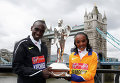 Кенийцы Кипчоге и Сумгонг победили на Лондонском марафоне