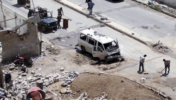 Взрыв заминированного авто в Дамаске, Сирия