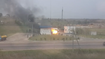 Появилось видео с места взрыва на заправке в Крыму. Видео