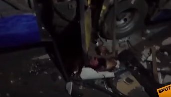 Взрыв автобуса в Ереване. Видео